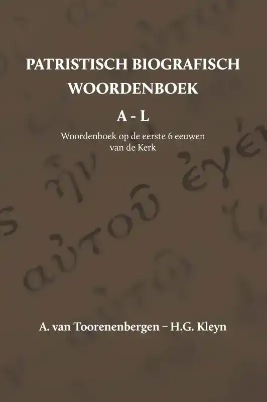 PATRISTISCH BIOGRAFISCH WOORDENBOEK