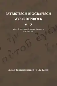 PATRISTISCH BIOGRAFISCH WOORDENBOEK