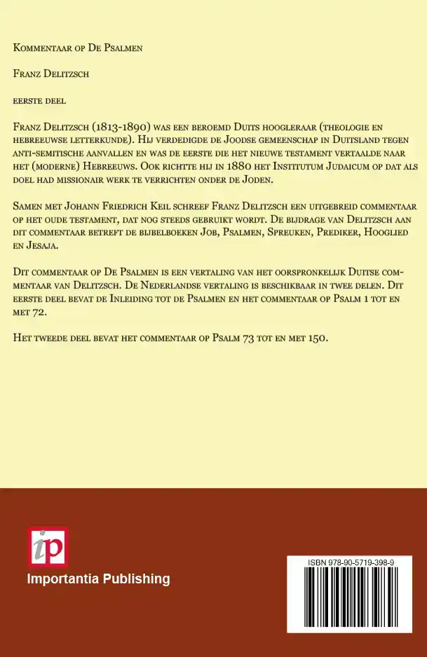 COMMENTAAR OP DE PSALMEN