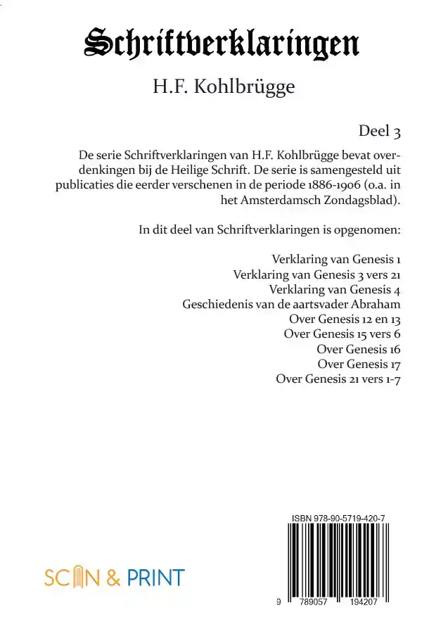 SCHRIFTVERKLARINGEN 3