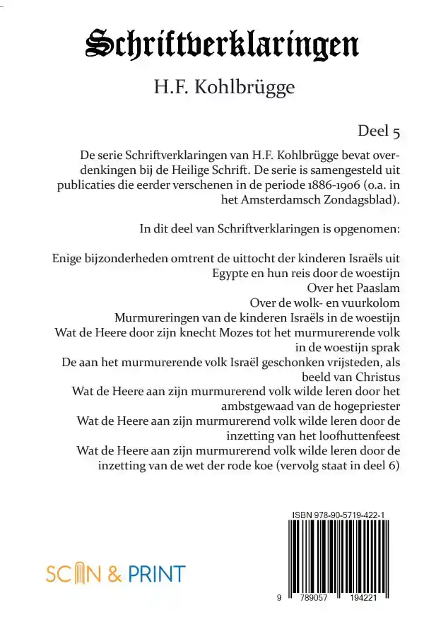SCHRIFTVERKLARINGEN 5