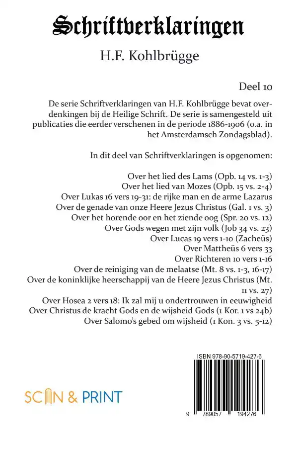 SCHRIFTVERKLARINGEN 10