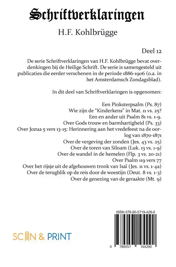 SCHRIFTVERKLARINGEN 12