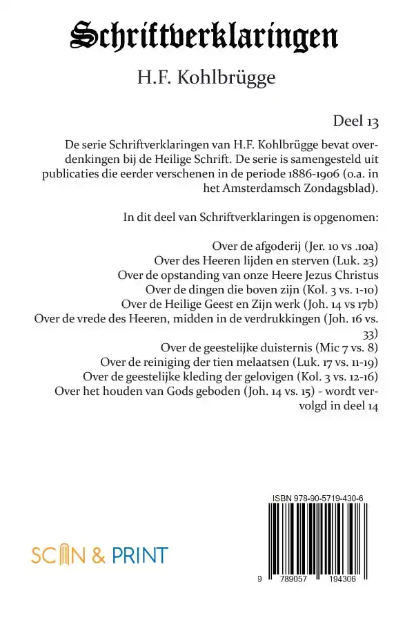 SCHRIFTVERKLARINGEN 13