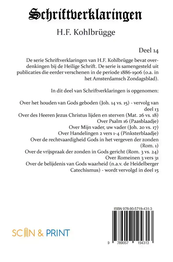 SCHRIFTVERKLARINGEN 14