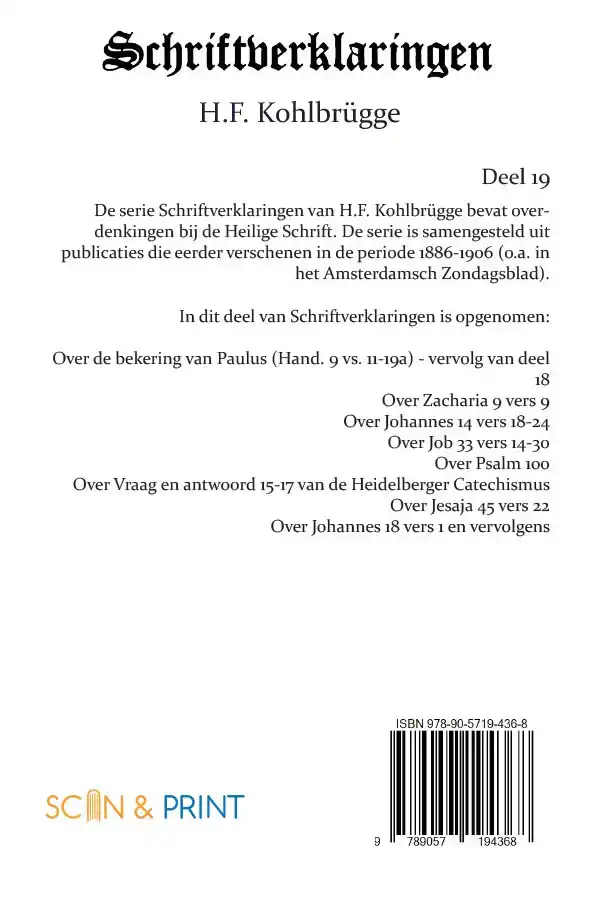 SCHRIFTVERKLARINGEN 19