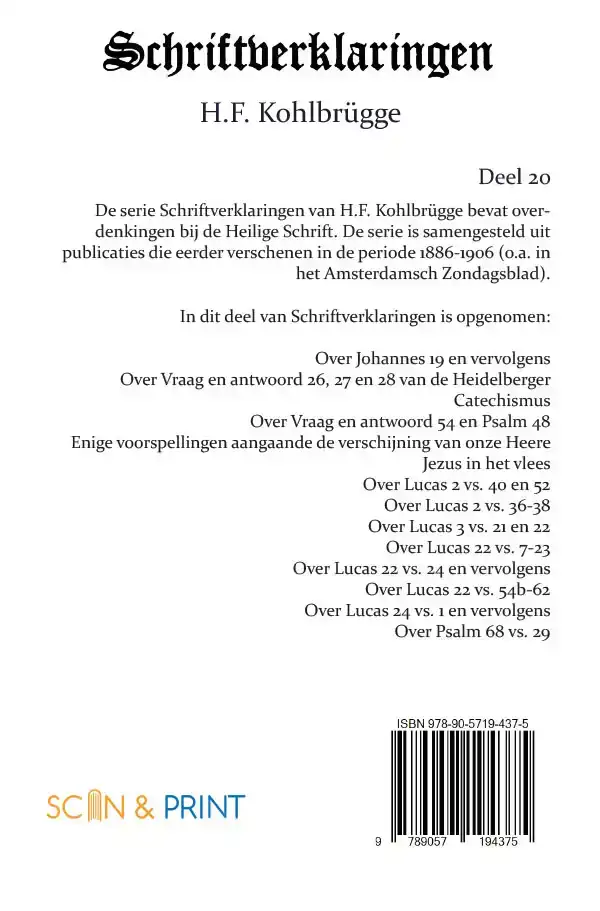 SCHRIFTVERKLARINGEN 20
