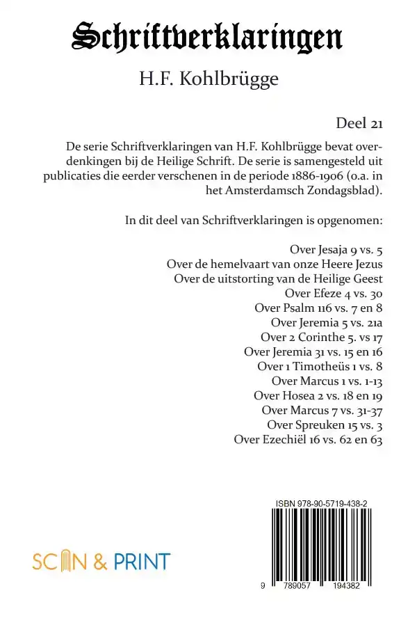 SCHRIFTVERKLARINGEN 21