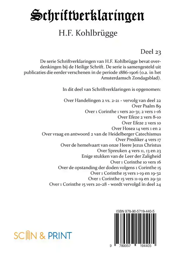 SCHRIFTVERKLARINGEN 23