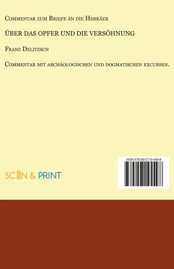 COMMENTAR ZUM BRIEFE AN DIE HEBRAER