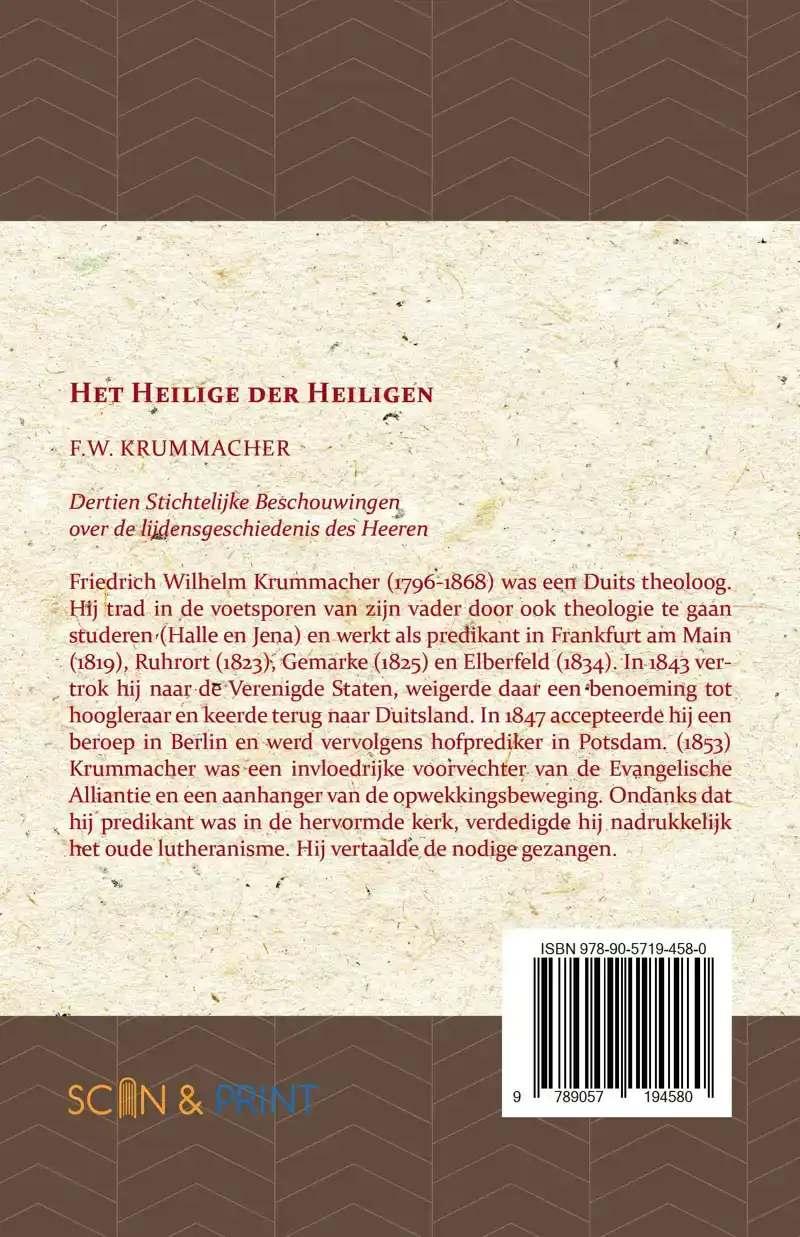 HET HEILIGE DER HEILIGE