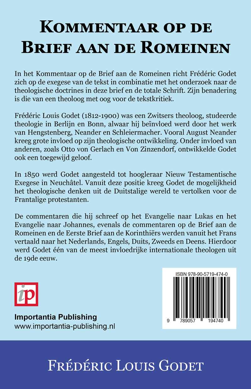 KOMMENTAAR OP DE BRIEF AAN DE ROMEINEN