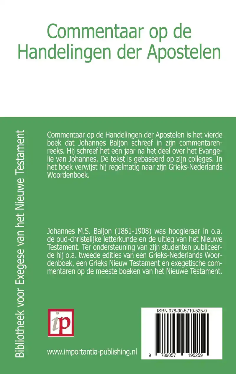 COMMENTAAR OP DE HANDELINGEN DER APOSTELEN