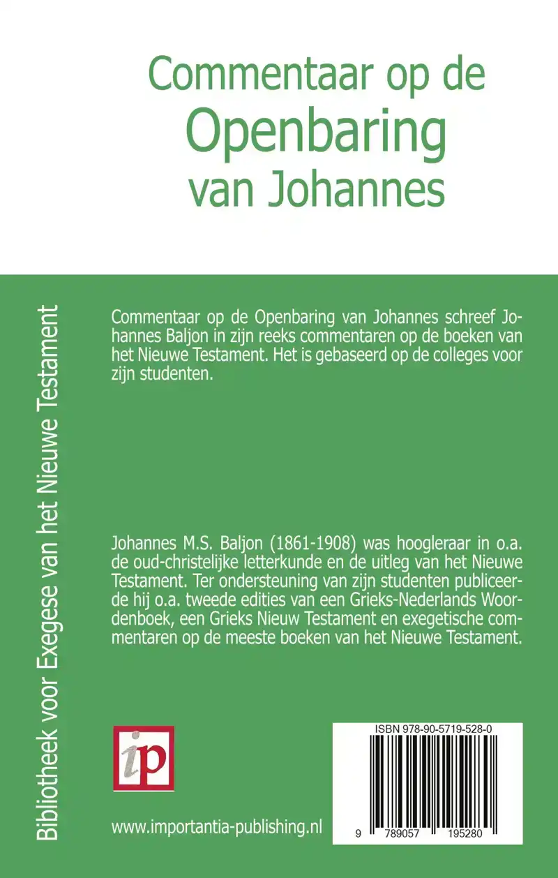COMMENTAAR OP DE OPENBARING VAN JOHANNES