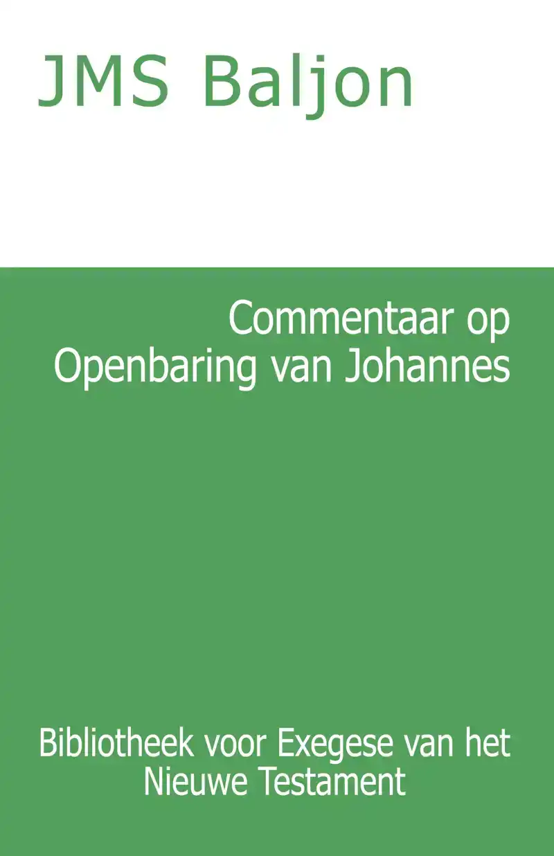 COMMENTAAR OP DE OPENBARING VAN JOHANNES