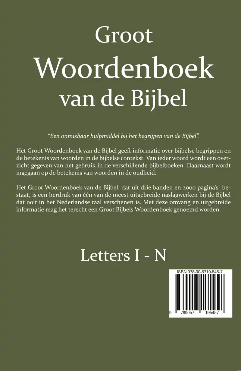 GROOT WOORDENBOEK VAN DE BIJBEL