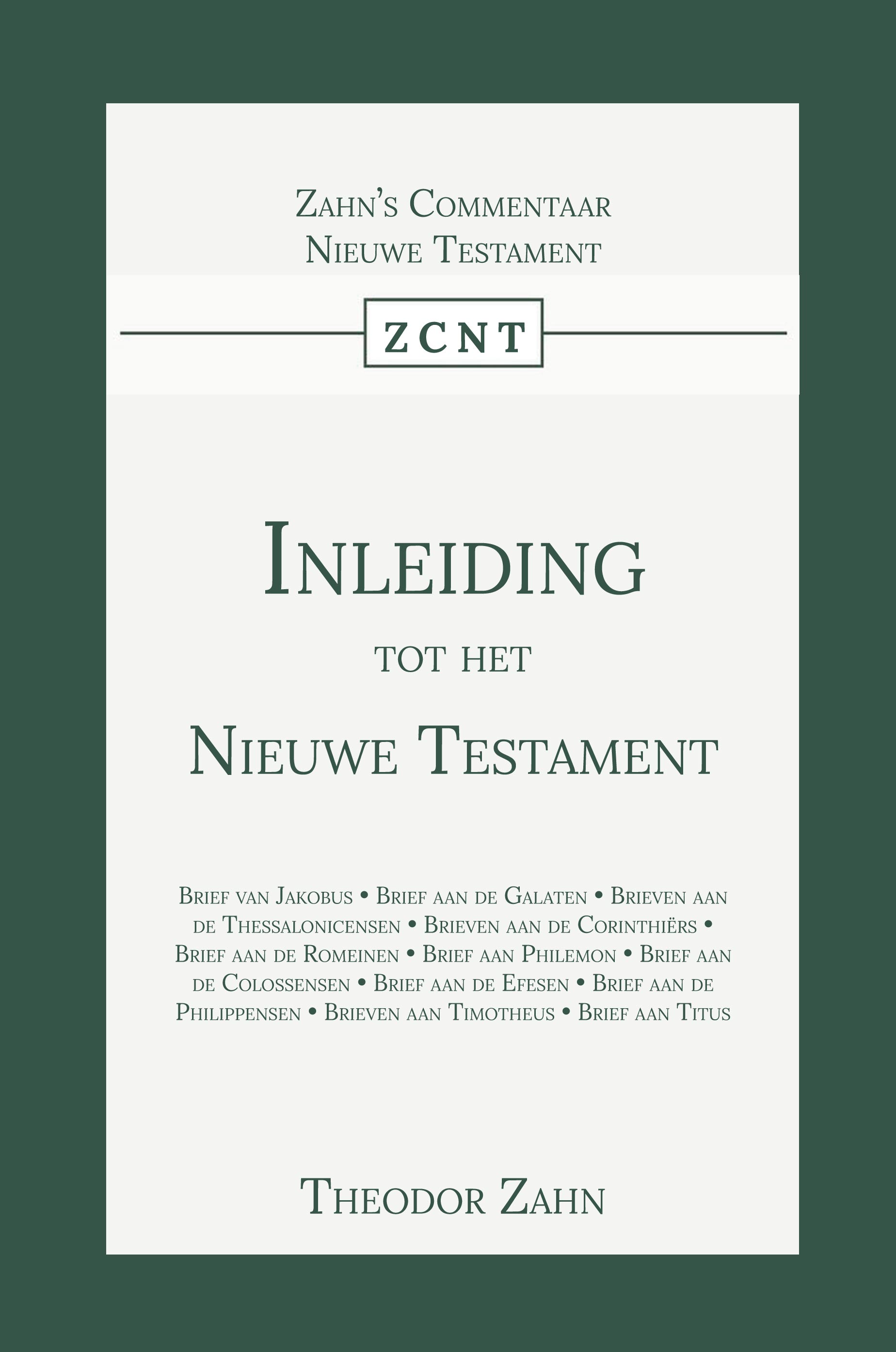 INLEIDING TOT HET NIEUWE TESTAMENT