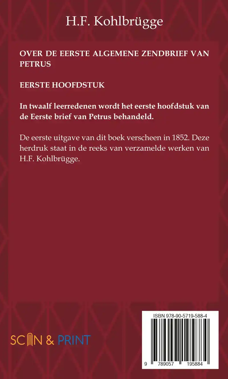 OVER DE EERSTE BRIEF VAN PETRUS 1