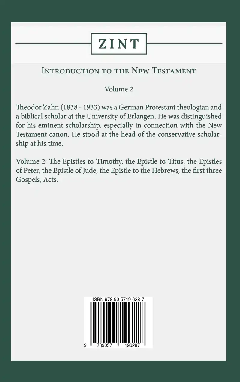 INTRODUCTION TO THE NEW TESTAMENT