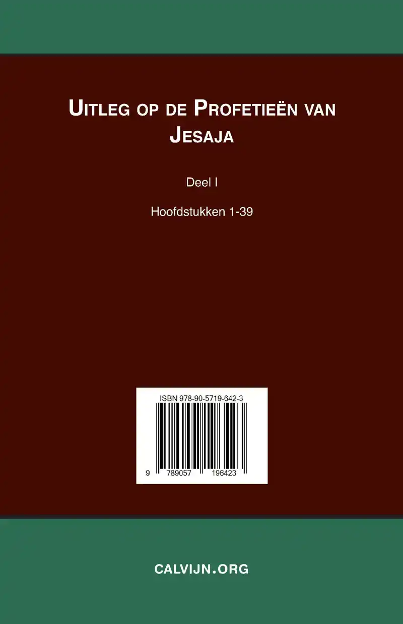 UITLEG BIJ DE PROFETIEEN VAN JESAJA I