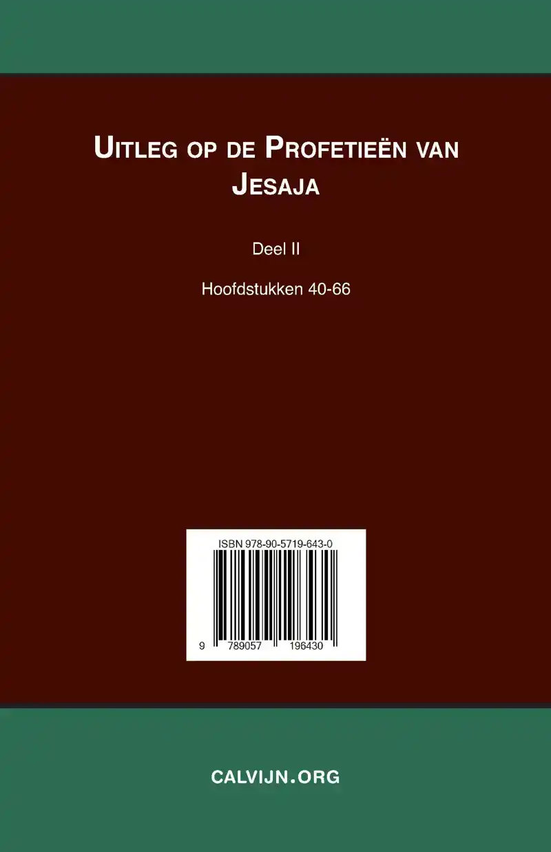 UITLEG BIJ DE PROFETIEEN VAN JESAJA II
