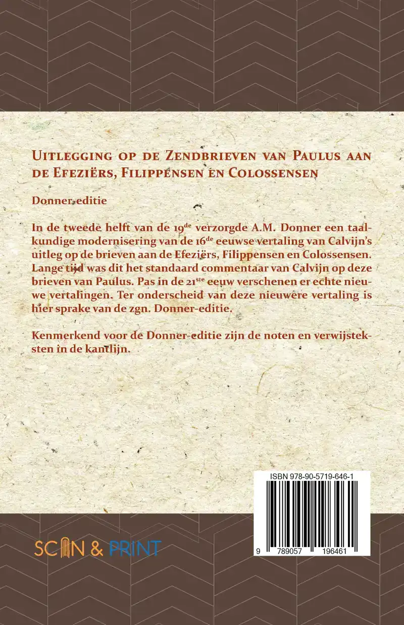 UITLEGGING OP DE ZENDBRIEVEN VAN PAULUS AAN DE EFEZIERS, FIL