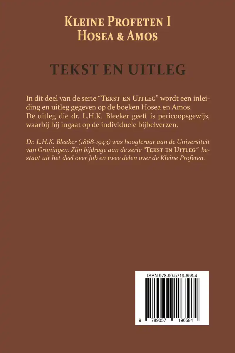 DE KLEINE PROFETEN I