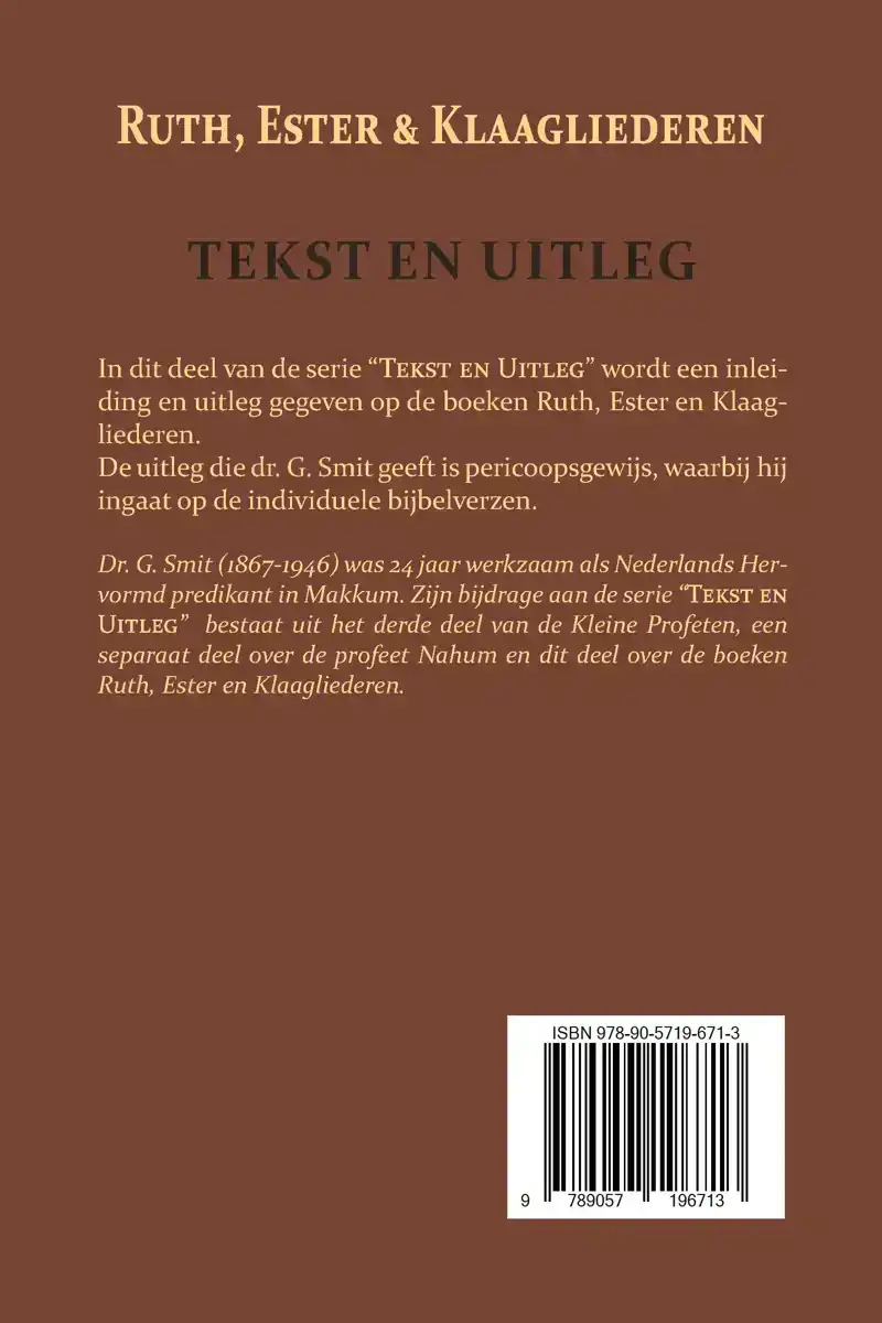 RUTH, ESTER EN KLAAGLIEDEREN