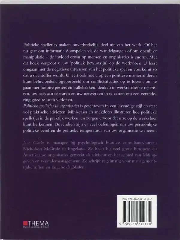 POLITIEKE SPELLETJES IN ORGANISATIES