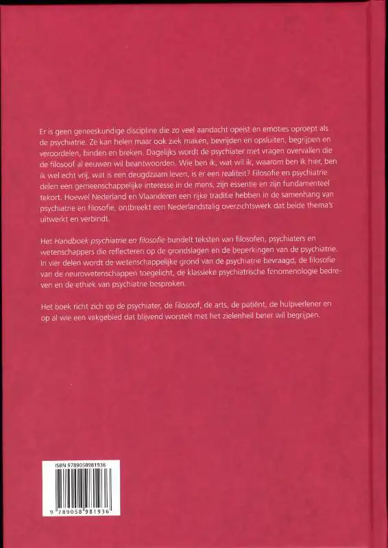 HANDBOEK PSYCHIATRIE EN FILOSOFIE