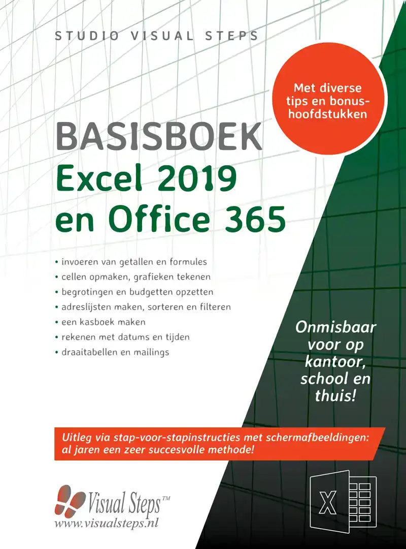 BASISBOEK EXCEL 2019, 2016 EN OFFICE 365