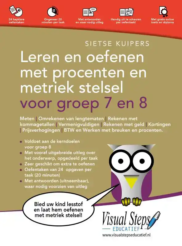 LEREN EN OEFENEN MET PROCENTEN EN METRIEK STELSEL VOOR GROEP