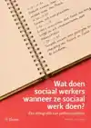 WAT DOEN SOCIAAL WERKERS WANNEER ZE SOCIAAL WERK DOEN?