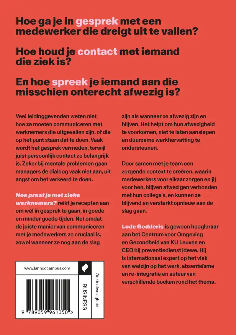 HOE PRAAT JE MET ZIEKE WERKNEMERS?