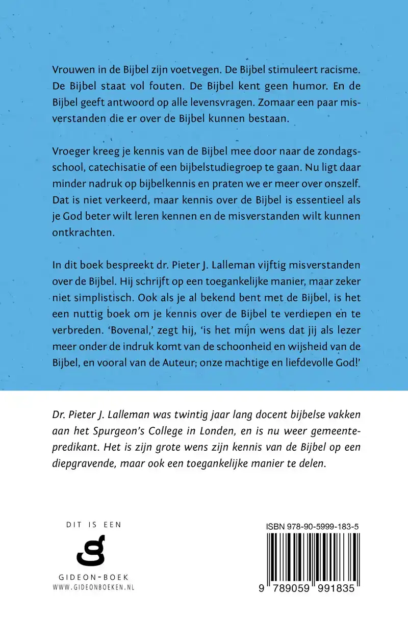 VIJFTIG MISVERSTANDEN OVER DE BIJBEL
