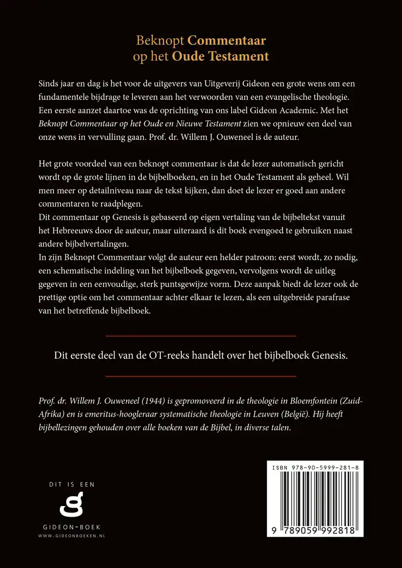 BEKNOPT COMMENTAAR OP HET OUDE TESTAMENT