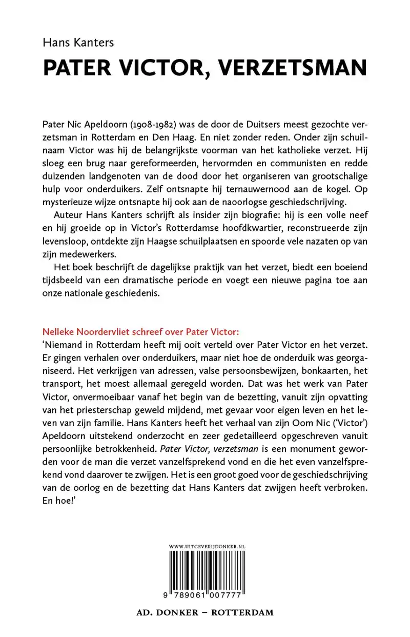 PATER VICTOR, VERZETSMAN