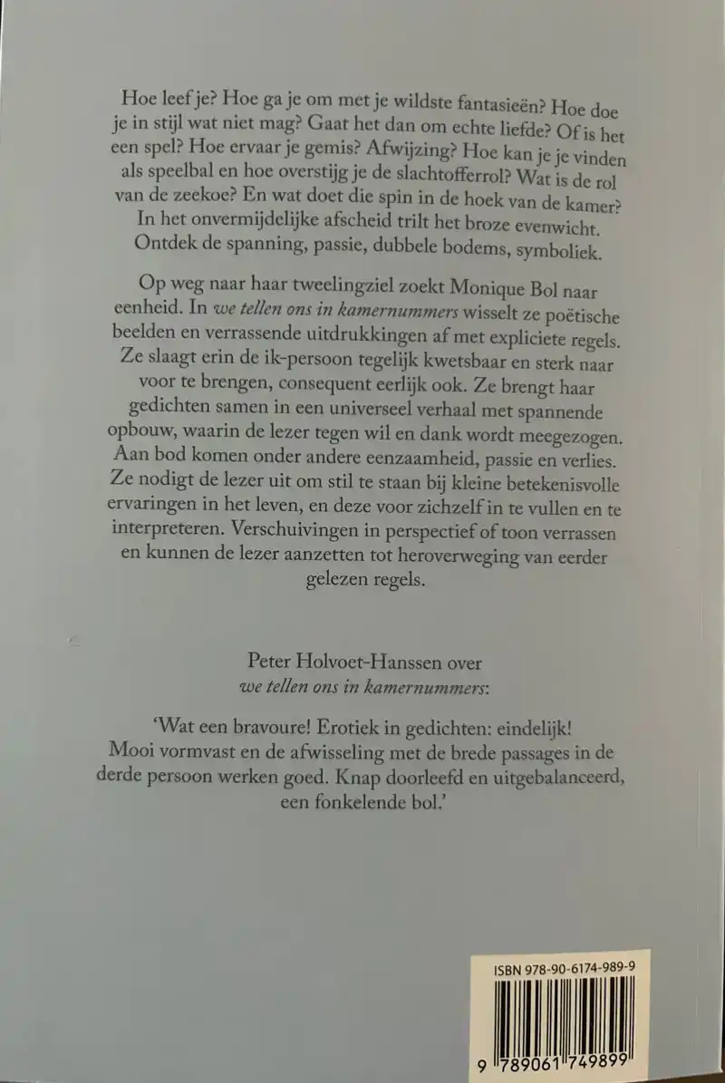 WE TELLEN ONS IN KAMERNUMMERS