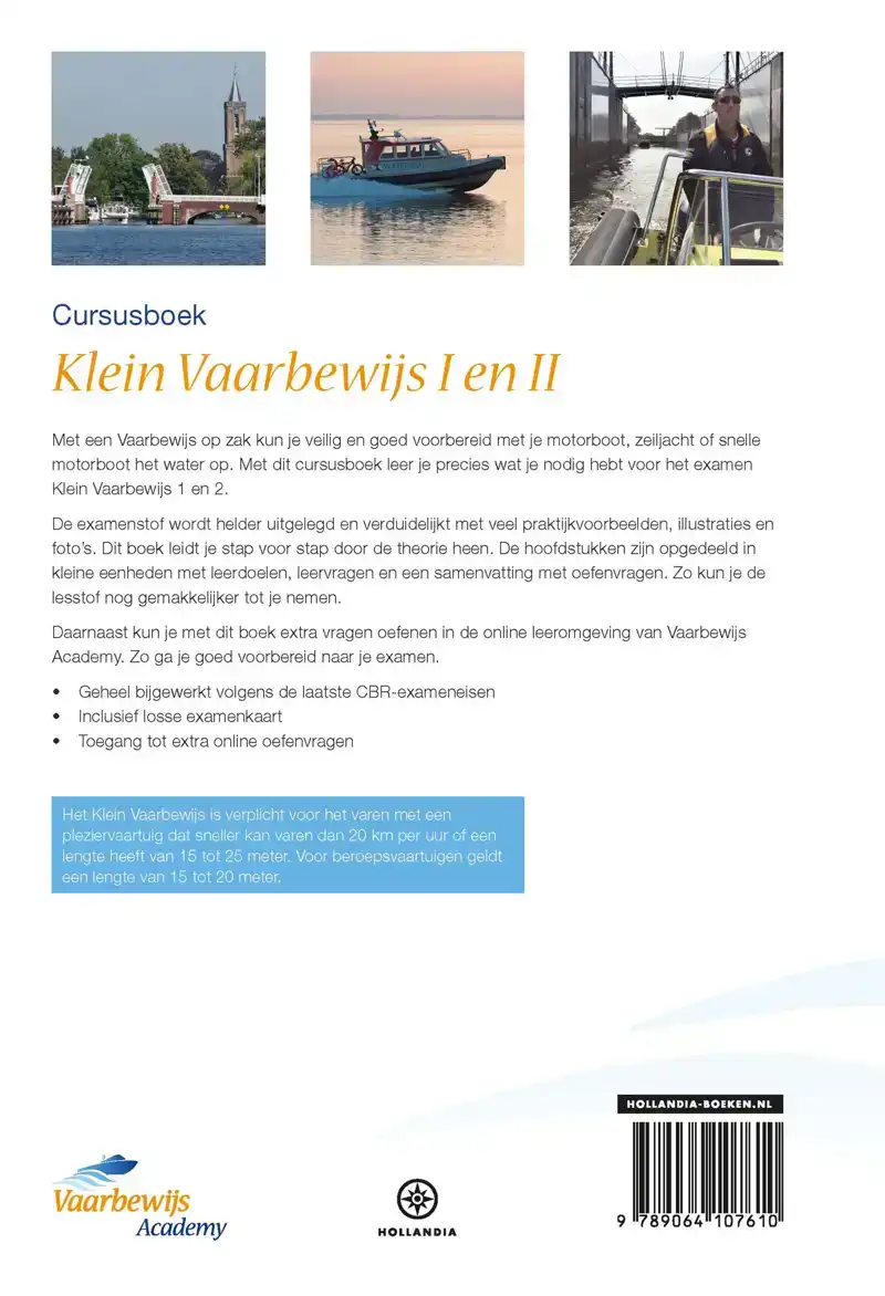VAARBEWIJS ACADEMY CURSUSBOEK KLEIN VAARBEWIJS I EN II