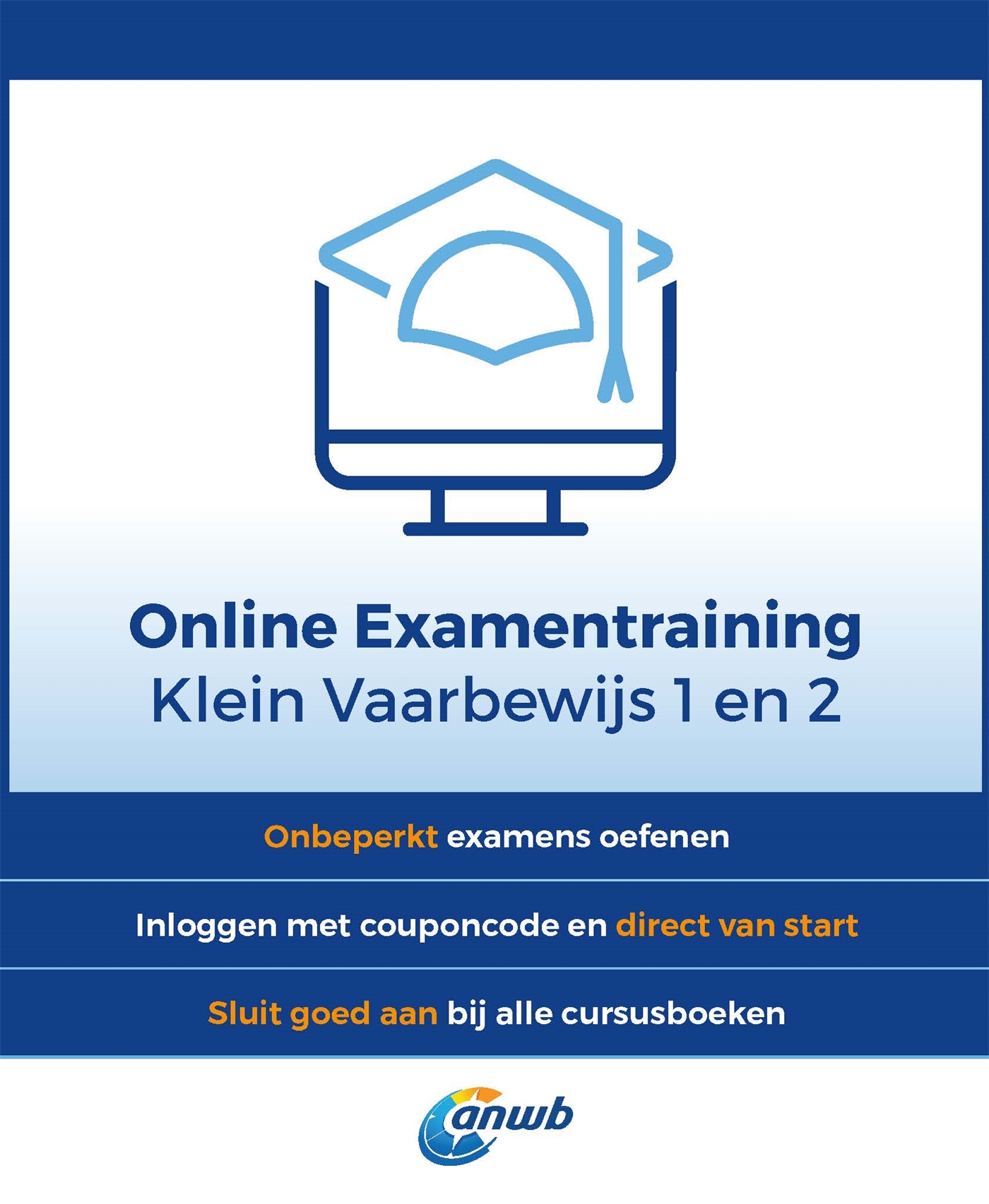ANWB ONLINE EXAMENTRAINING KLEIN VAARBEWIJS 1 EN 2