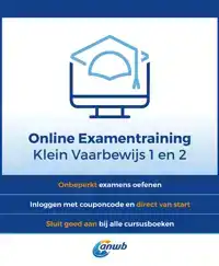 ANWB ONLINE EXAMENTRAINING KLEIN VAARBEWIJS 1 EN 2