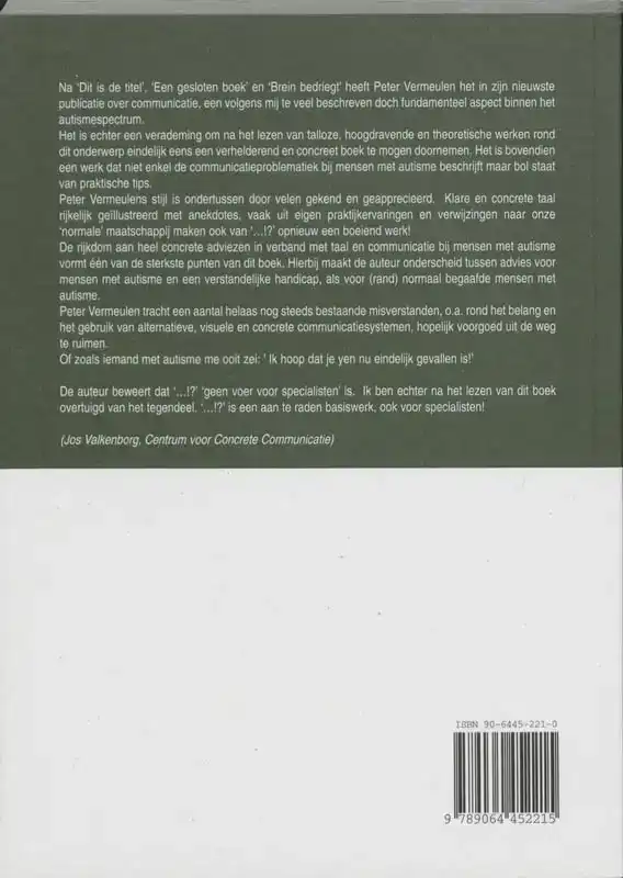 OVER AUTISME & COMMUNICATIE