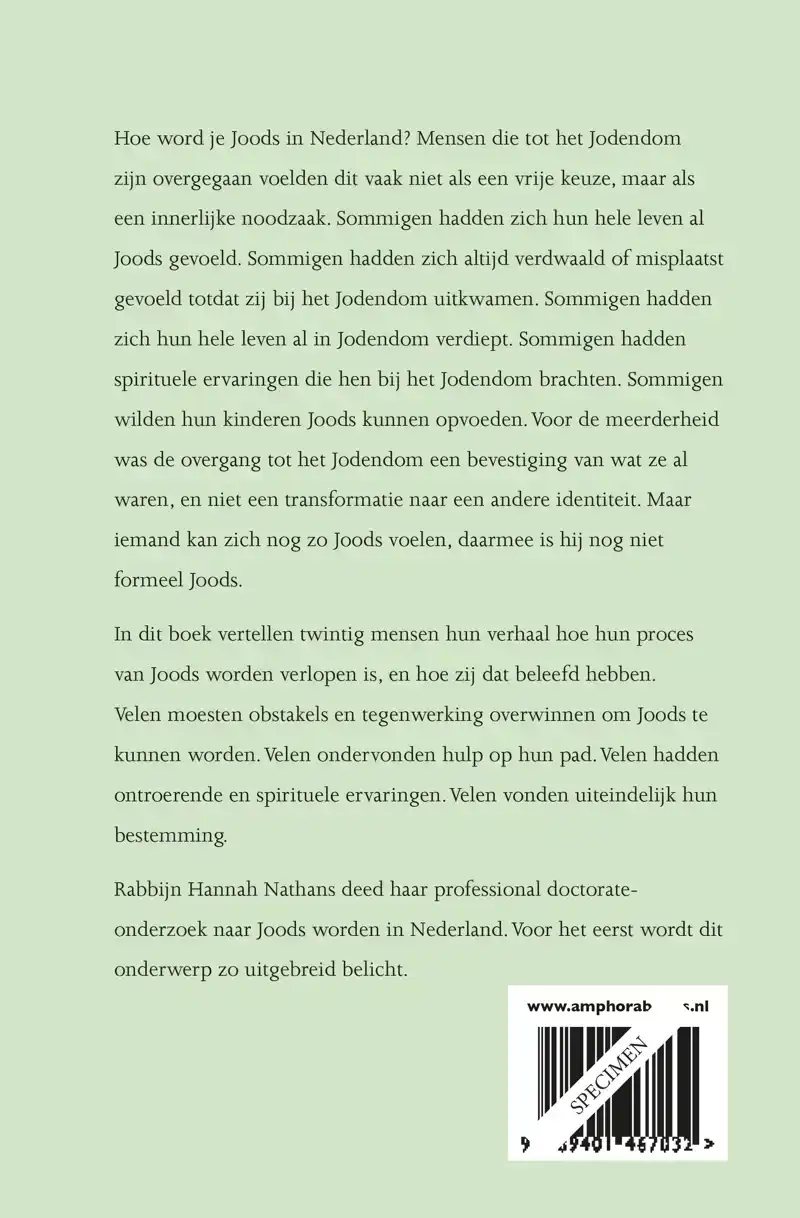 JOODS WORDEN IN NEDERLAND