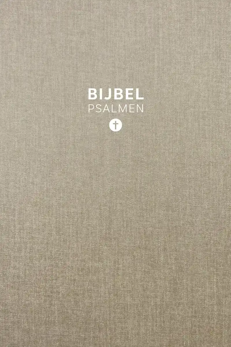 HSV BIJBEL MET PSALMEN 10X15 LINNEN TAUPE