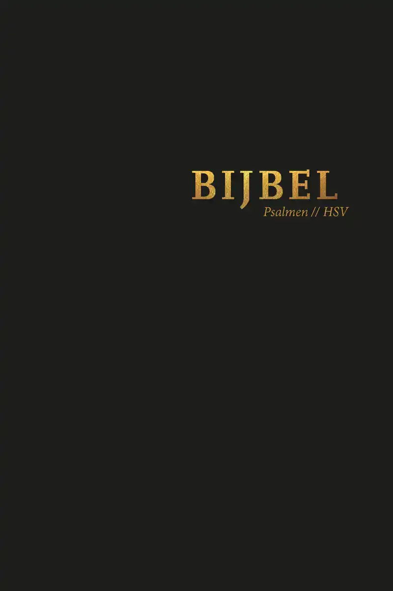 BIJBEL (HSV) MET PSALMEN - 14 X 21 HARDCOVER ZWART