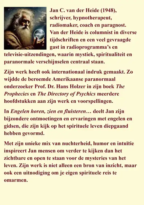 ENGELEN HOREN, ZIEN EN FLUISTEREN
