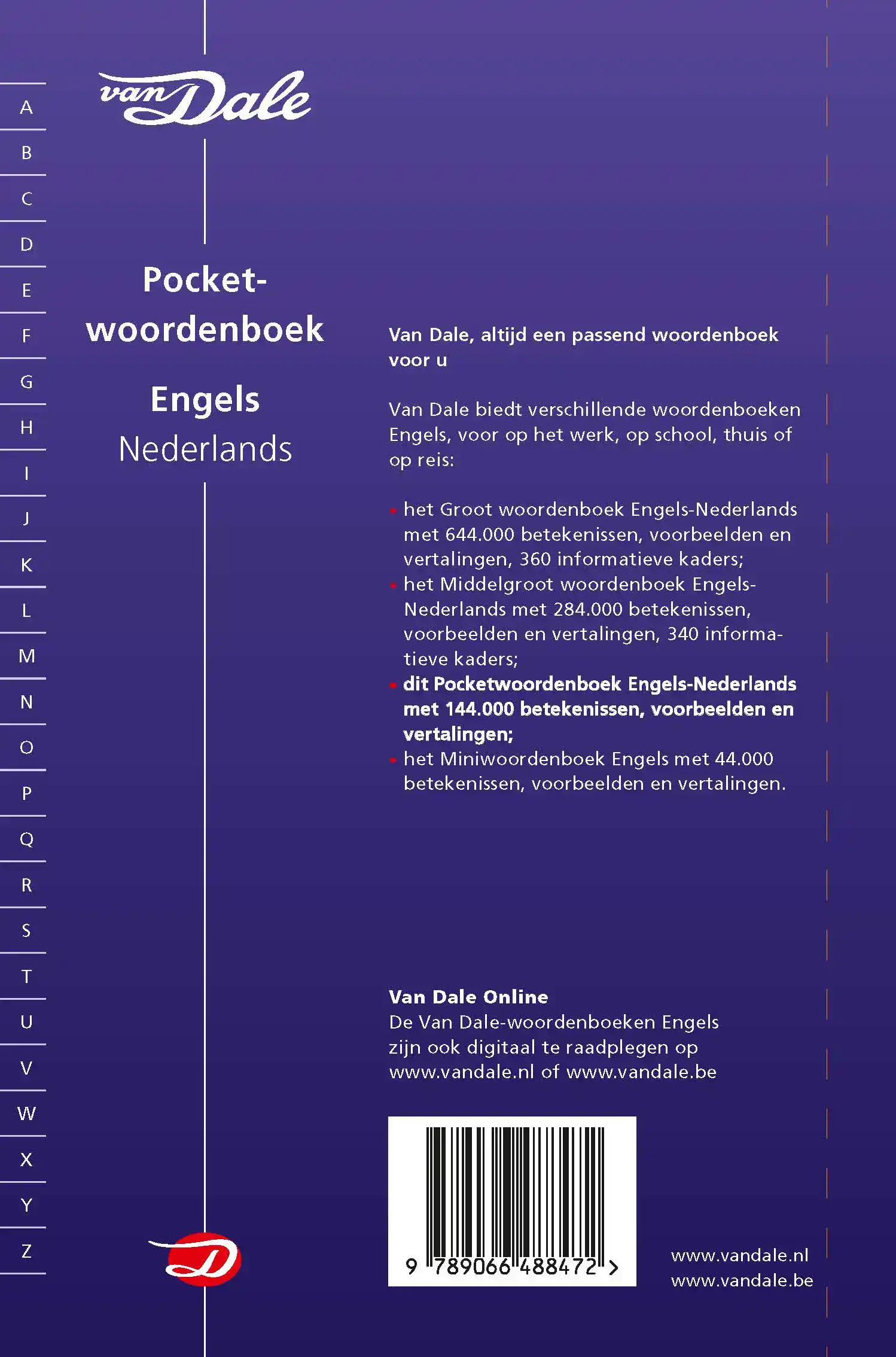 VAN DALE POCKETWOORDENBOEK ENGELS-NEDERLANDS