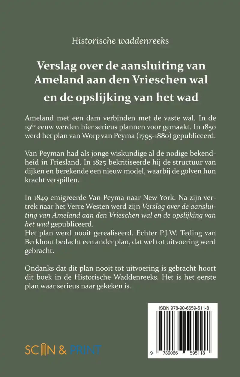 VERSLAG OVER DE AANSLUITING VAN AMELAND AAN DEN VRIESCHEN WA