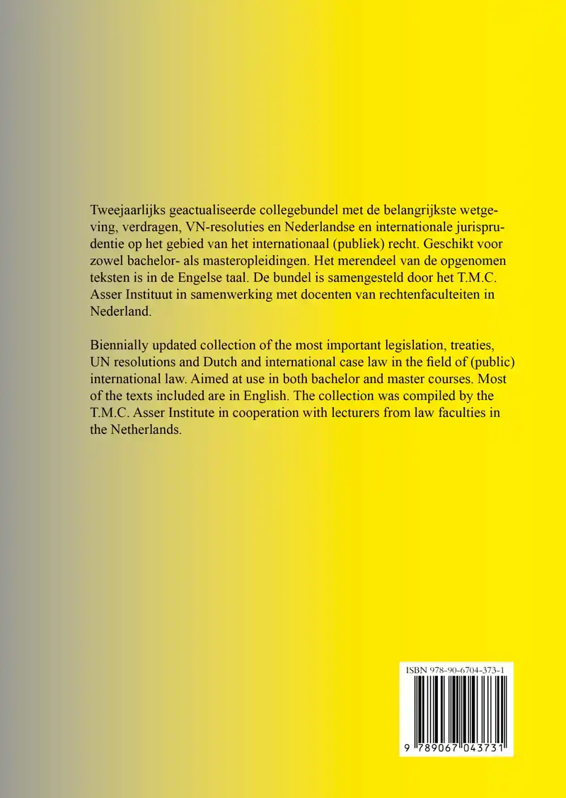 ELEMENTAIR INTERNATIONAAL RECHT 2025 / ELEMENTARY INTERNATIO