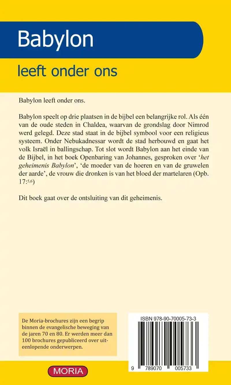 BABYLON LEEFT ONDER ONS